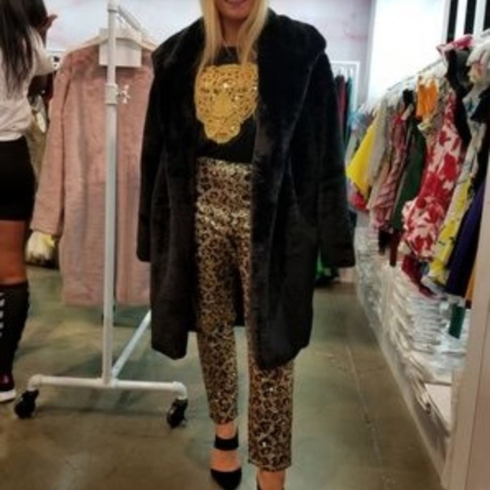 FIERCE DOLLZ Leopard Print 2 Piece Set - Picture 4 of 4